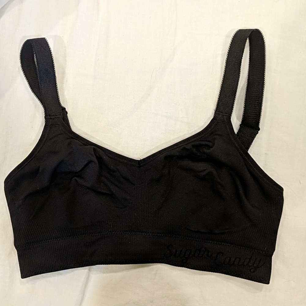 Sugar Candy Basic Bralette Black XS 28G, 28H, 28I,